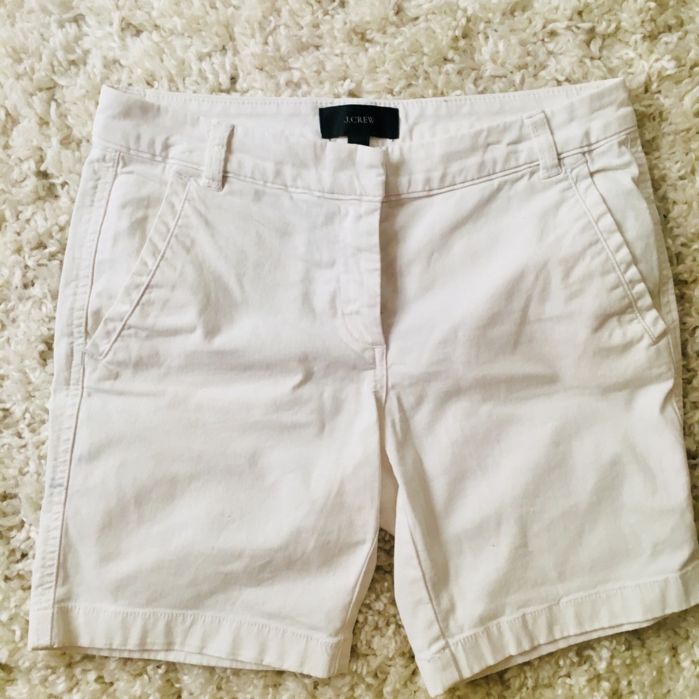 J crew size 2 white shorts